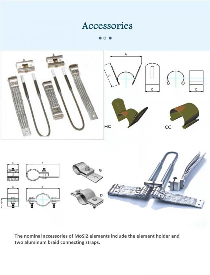 1800c U Typ Mosi2 Molibdenu Disilikyd Element grzewczy dla pieca elektrycznego 2