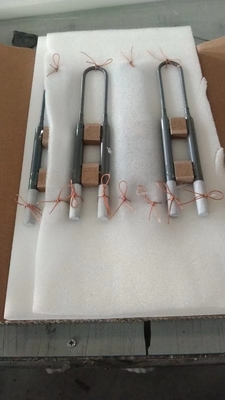 Molibdenowy dysylikat Elektryczny element grzewczy prosty U W typu Mosi2 Grzejnik do pieca
