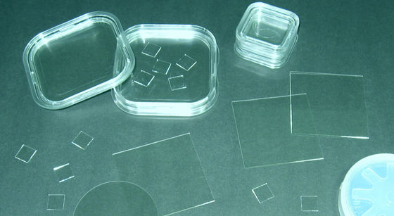 Wafel szklany, w tym wafel kwarcowy ze stopionej krzemionki Borofloat Pyrex 7740 Szkło sodowo-wapniowe BK7